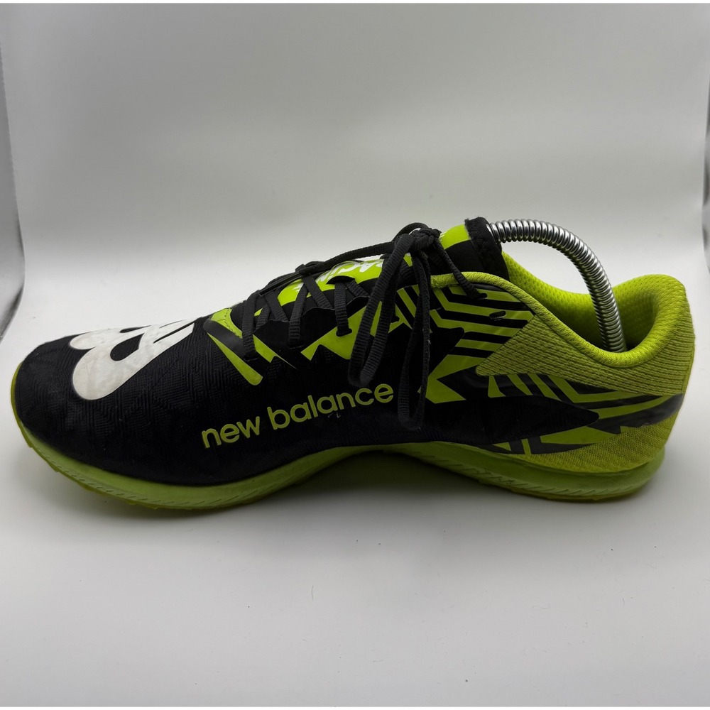 New Balance XC7 v4 Spikes Mens 9 Black Neon Yellow Good Cross Country UXC7M4